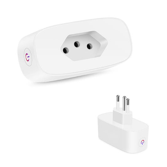HONPNK 16A Brazilian Alexa Google Voice Control Timer Electric Energy Monitoring Smart Home Wi-fi Plug Smart Power Socket Plug