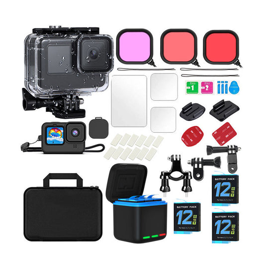 38 in1 Sport Action Camera Accessories Kits for GoPro Accessories 12/11/10/9 Waterproof case Triple Charging Charger Package Set